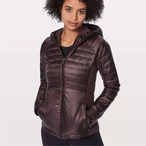 Lululemon Down For A Run Jacket II Black Cherry Fall Winter Coat size 4